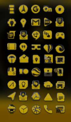 Play Yellow Star HD Icon Pack 