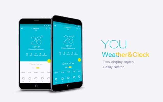 Play YOU Weather&Clock-small,widget 