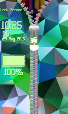 Play Zipper Lock Screen – Abstract 