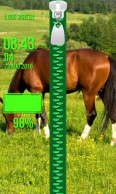 Play Zipper Lock Screen – Horses 