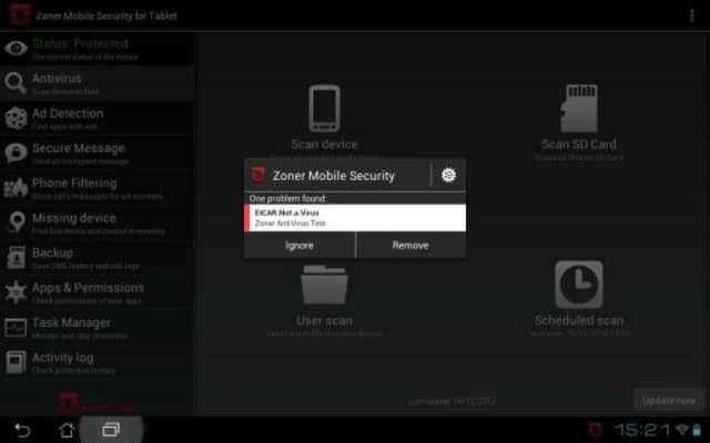 Play Zoner Mobile Security - Tablet 