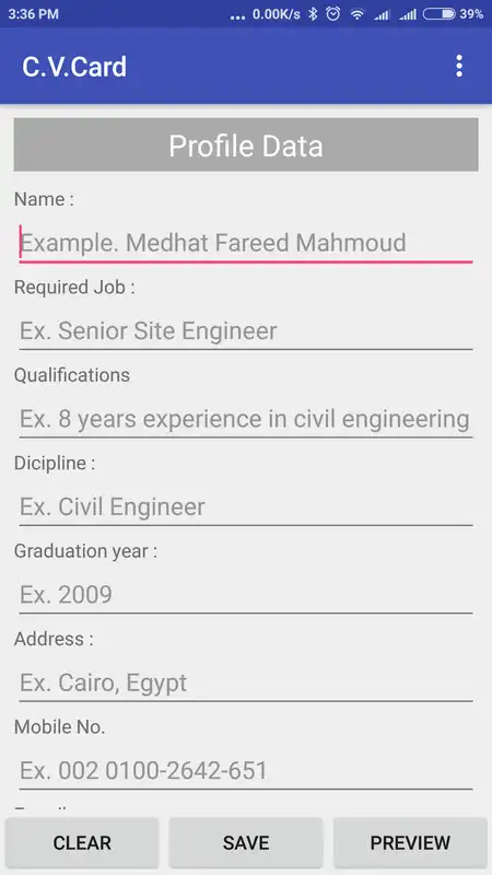 Play *C.V.Card (No Ads)#