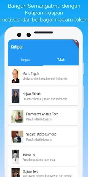 Play 10000 Kutipan Tokoh Terkenal  and enjoy 10000 Kutipan Tokoh Terkenal with UptoPlay