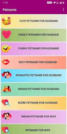 Play 1000+ petname for Husband as an online game 1000+ petname for Husband with UptoPlay