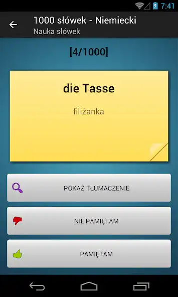 Play 1000 słówek - Niemiecki  and enjoy 1000 słówek - Niemiecki with UptoPlay