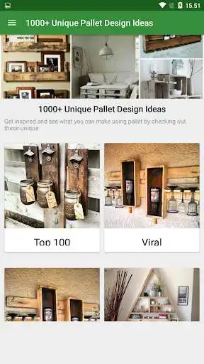 Play APK 1000+ Unique Pallet Design Ideas  and enjoy 1000+ Unique Pallet Design Ideas with UptoPlay com.jstown.UniquePalletDesignIdeas