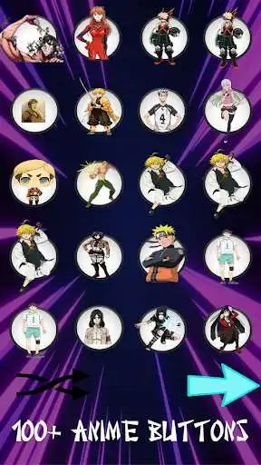 Play 100 Anime Buttons  and enjoy 100 Anime Buttons with UptoPlay