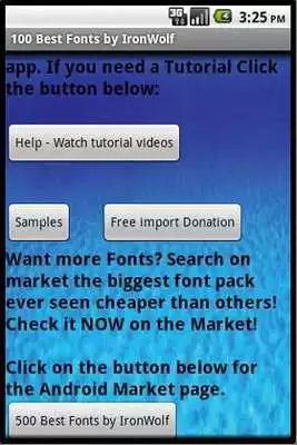 Play 100 Best Fonts by IronWolf