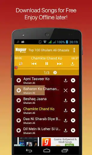 Play 100 Best Ghulam Ali ki Ghazals as an online game 100 Best Ghulam Ali ki Ghazals with UptoPlay