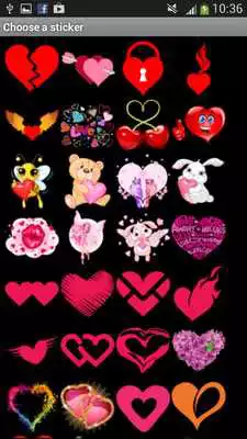 Play 100 Heart Stickers