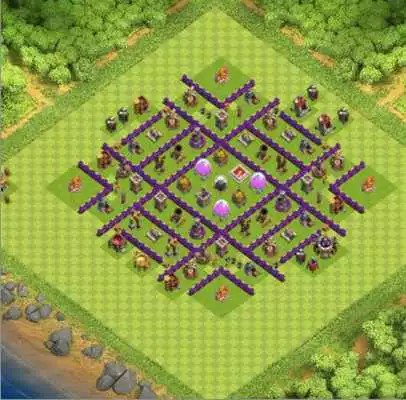 Play 100 Maps Clash Of Clans Th.7