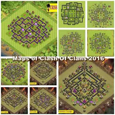 Play 100 Maps Clash Of Clans Th.7