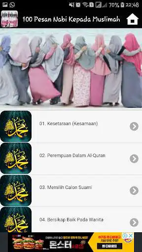 Play 100 Pesan Nabi Kepada Wanita Muslimah as an online game 100 Pesan Nabi Kepada Wanita Muslimah with UptoPlay