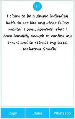 Play 101 Great Saying By MGandhi