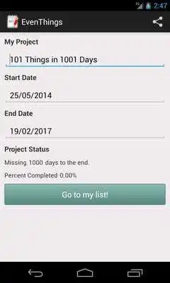 Play 101 Things in 1001 Days FREE