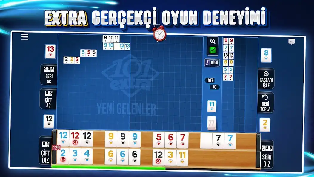 Play 101 Yüzbir Okey Extra - Online as an online game 101 Yüzbir Okey Extra - Online with UptoPlay
