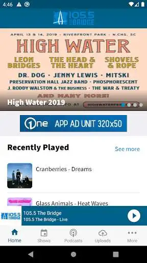 Play 105.5 The Bridge: World Class Rock  and enjoy 105.5 The Bridge: World Class Rock with UptoPlay