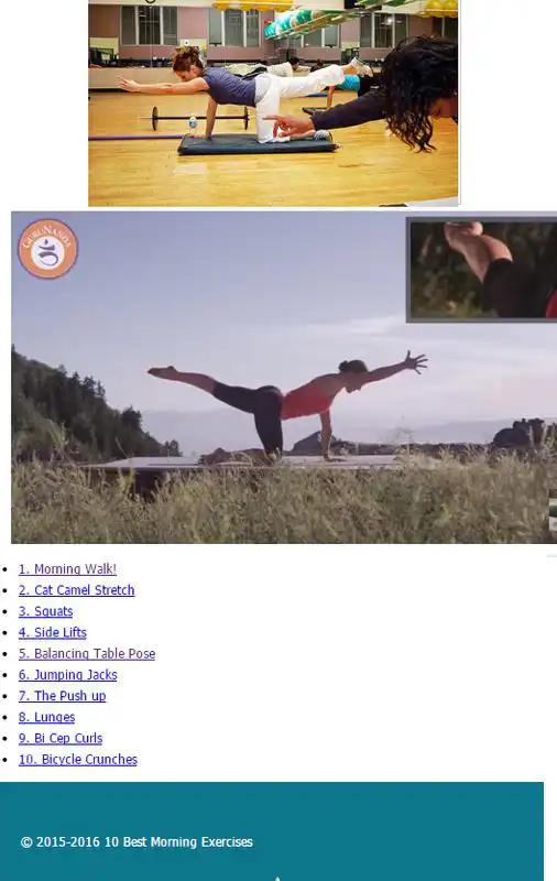 Play 10 best morning exercises