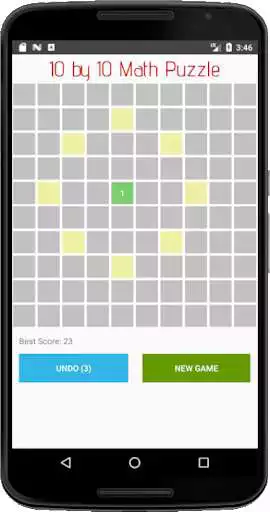 Play 10 by 10 Math Puzzle as an online game 10 by 10 Math Puzzle with UptoPlay