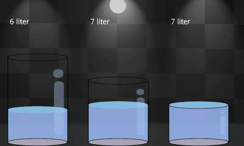 Play 10 liters of water.