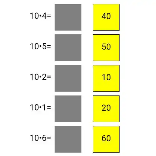 Play 10 times table  and enjoy 10 times table with UptoPlay