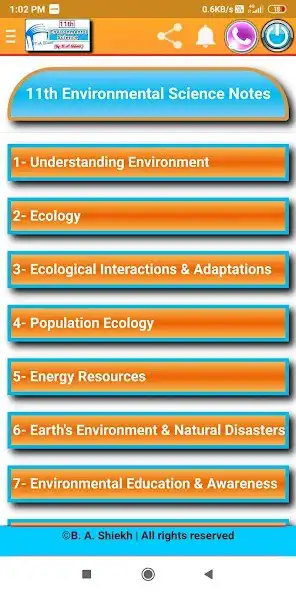 Play 11th Environmental Science Notes as an online game 11th Environmental Science Notes with UptoPlay