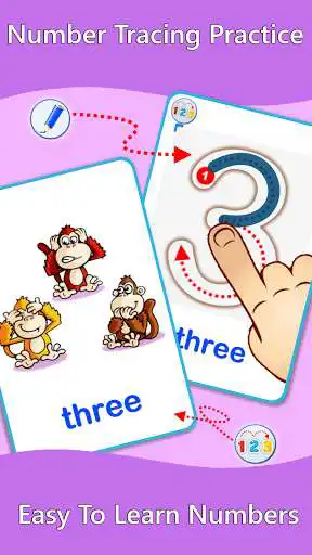 Play 123 Numbers Flashcards PRO as an online game 123 Numbers Flashcards PRO with UptoPlay