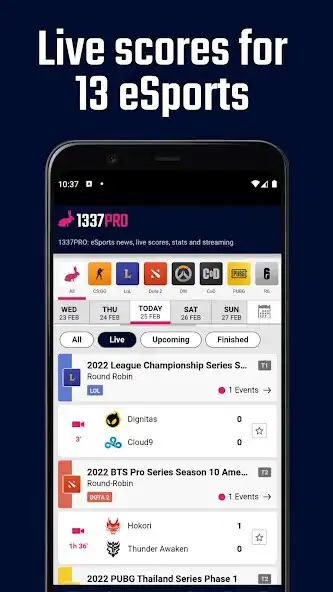 Play 1337PRO: eSports live scores as an online game 1337PRO: eSports live scores with UptoPlay