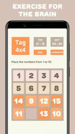 Play 15 Puzzle: Classic Number Games, Num Riddle as an online game 15 Puzzle: Classic Number Games, Num Riddle with UptoPlay