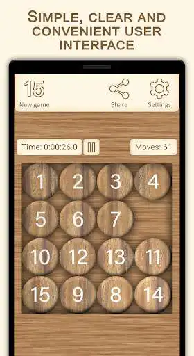 Play 15 Puzzle (Game of Fifteen)  and enjoy 15 Puzzle (Game of Fifteen) with UptoPlay