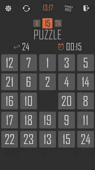 Play 15 puzzle HD as an online game 15 puzzle HD with UptoPlay