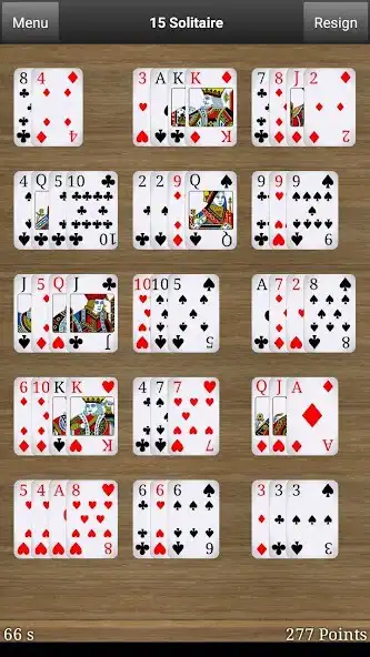 Play 15 Solitaire Free as an online game 15 Solitaire Free with UptoPlay