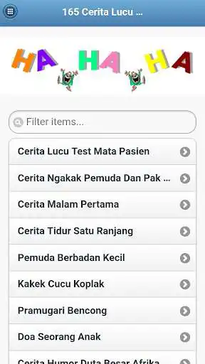 Play APK 165 Cerita Lucu Terbaru and enjoy 165 Cerita Lucu Terbaru with UptoPlay com.claramediatech.ceritalucu Play APK 165 Cerita Lucu Terbaru and enjoy 165 Cerita Lucu Terbaru with UptoPlay com.claramediatech.ceritalucu