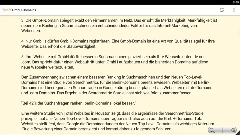 Play 1a: GmbH-Domains as an online game 1a: GmbH-Domains with UptoPlay