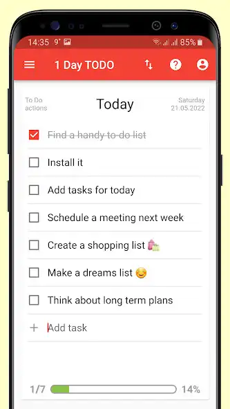 Play 1 Day TODO – current day tasks  and enjoy 1 Day TODO – current day tasks with UptoPlay