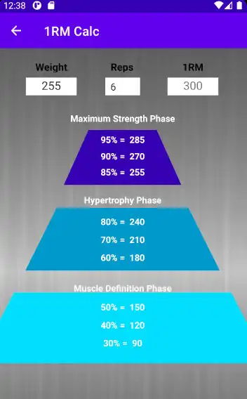 Play 1RM calc app as an online game 1RM calc app with UptoPlay