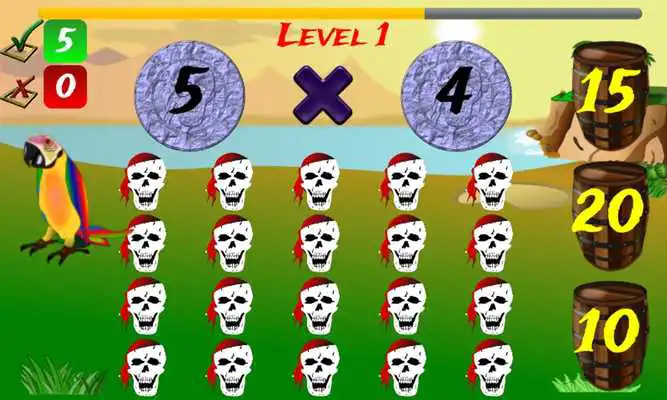 Play 1st - 4th Grade Math Pirate