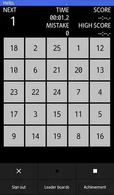 Play 1 to 25