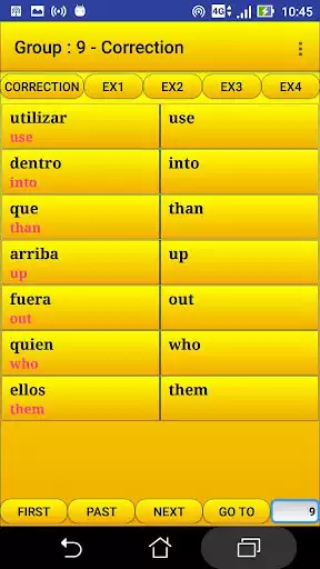 Play 2000 Spanish Words (most used)