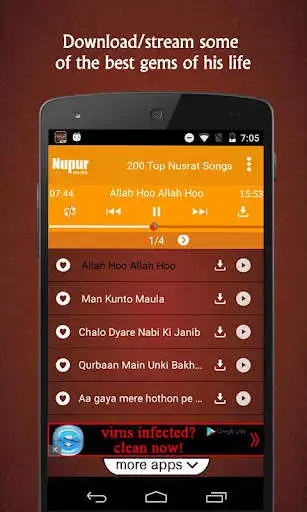 Play 200 Top Nusrat Fateh Ali Khan Songs as an online game online 200 Top Nusrat Fateh Ali Khan Songs with UptoPlay com.nupur.twohundredtopnusratsongs Play 200 Top Nusrat Fateh Ali Khan Songs as an online game 200 Top Nusrat Fateh Ali Khan Songs with UptoPlay