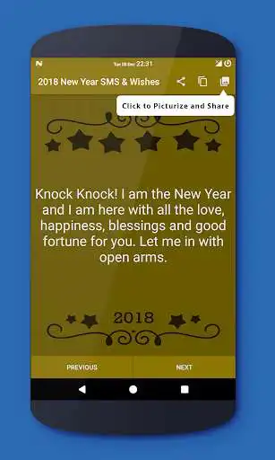 Play 2018 New Year SMS  Wishes as an online game 2018 New Year SMS  Wishes with UptoPlay