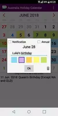 Play 2019 Aussie Holiday Calendar (National  Local)