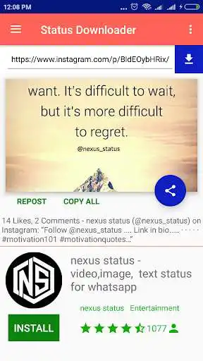 Play APK 2021 All New Status Downloader  and enjoy 2021 All New Status Downloader with UptoPlay com.nxccontrols.statusdownloader