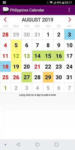 Play APK 2021 Philippines National Holiday Calendar  and enjoy 2021 Philippines National Holiday Calendar with UptoPlay com.rhappsody.PhilippinesCalendar