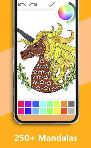 Play 2022 Mandala Coloring as an online game 2022 Mandala Coloring with UptoPlay