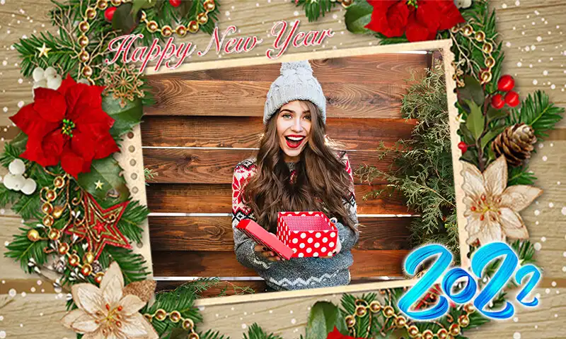 Play 2022 New Year Photo Frame Edit as an online game 2022 New Year Photo Frame Edit with UptoPlay