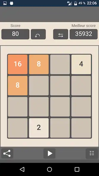Play 2048 App as an online game 2048 App with UptoPlay