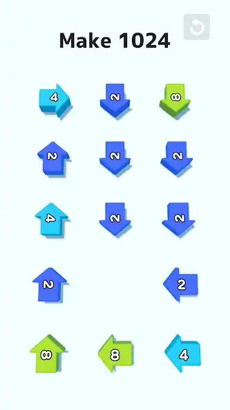 Play 2048 Arrow as an online game 2048 Arrow with UptoPlay