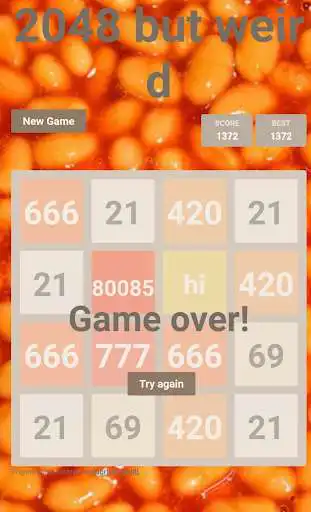 Play 2048 but weird as an online game 2048 but weird with UptoPlay