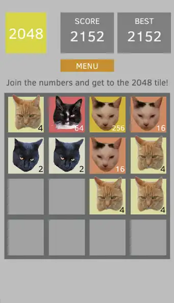 Play 2048 Cats  and enjoy 2048 Cats with UptoPlay